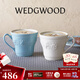 WEDGWOOD[七夕禮物]歡愉假日馬克杯情侶對(duì)杯杯子水杯咖啡杯高顏值 歡愉假日藍(lán)白馬克杯 2個(gè) 350ml