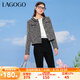 lagogo復(fù)古時(shí)尚小香風(fēng)外套女拉谷谷春秋新款氣質(zhì)設(shè)計(jì)感短款上衣 混色(Y0) L