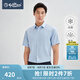 金利來【coolmax涼爽】春夏新款短袖襯衫男士條紋商務(wù)涼感正裝通勤襯衣 15淺藍(lán)條 M 170/88A 推薦120-130斤