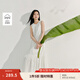 茵曼（INMAN）白色純棉立體刺繡連衣裙2025夏季女裝新品無袖寬松顯瘦背心裙 珍珠白 M