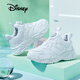 迪士尼（Disney）兒童跑步鞋男女童戶(hù)外秋冬小白鞋中大童透氣運動(dòng)鞋 319革面  33 
