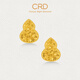 CRD克徠帝黃金耳釘葫蘆碎碎冰足金999耳釘實(shí)心5G耳環(huán)節日禮物 1g 小版 HE00222
