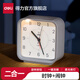 得力（deli）新款全自動(dòng)電子鬧鐘學(xué)生起床神器時(shí)器兒童智能鬧鐘兒童臥室學(xué)生鬧鐘床頭鬧鐘超強(qiáng)大聲桌面時(shí)鐘 【指針鬧鐘】白色 柔光夜燈