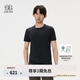 KOLON SPORT/可隆SECO速干T恤 男子吸濕戶外運動防曬UPF50+抗菌上衣短袖 LHRT5MT855-BK 黑色 XL 180/100A