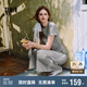 森馬（Semir）套裝女小心機短上衣高腰半身裙2025夏拼接蕾絲兩件套107425117010