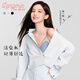 蘭卓麗（Langerie）【李一桐同款】清泉水內(nèi)衣女涼感輕薄舒適透氣三角杯文胸夏 星空藍(lán) L (165) 建議適穿75C、80AB