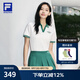 FILA斐樂(lè )女子短袖POLO衫2025夏季新款短款透氣翻領(lǐng)T恤運動(dòng)上衣女 云白-WT M 165/84A/M