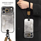 雅好金箔水墨適用蘋果17pro手機(jī)殼iphone17promax新款女16pro復(fù)古15pro國(guó)潮14pro帶掛繩13防摔全包套薄 金箔水墨【短款手腕掛繩】黑色 iPhone16
