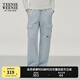 Teenie Weenie小熊女裝休閑褲冬季簡(jiǎn)約學(xué)院戶(hù)外運(yùn)動(dòng)加絨時(shí)尚工裝褲 藍(lán)色 M (165)