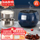 QUASHO日本低糖電飯煲無涂層加厚球釜內(nèi)膽蒸飯煮飯鍋米湯分離瀝米飯雙膽智能家用多功能預約3L小電飯煲 寶石藍【加厚球釜內(nèi)膽+瀝糖釜】-適用2-4人 3L