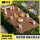 探險者（TAN XIAN ZHE）戶外折疊桌鋁合金蛋卷桌露營桌椅野餐桌子便攜式露營全套裝備套裝 120款【雙層雙面】鋁合金-收納包