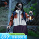 駱駝女裝鵝絨羽絨服沖鋒衣三合一冬季七巧板輕量化休閑外套 橡木灰/姜餅橙/栗棕 S