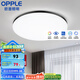 歐普（OPPLE） LED 過道吸頂燈具臥室陽臺燈玄關燈飾 現(xiàn)代簡約YT 升級呵護光【黑邊-小臥室燈】