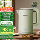 格來德（Grelide）燒水壺316L不銹鋼電熱水壺家用熱水壺1.8升雙層防燙電水壺自動(dòng)斷電煮水壺開水壺D1709-豆蔻綠