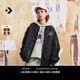 匡威（Converse）官方 春日外套男女美式復(fù)古飛行員夾克10024169 墨黑色/10024169-A03 M