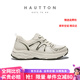 皓頓（HAUT TON）透氣網(wǎng)面休閑運動鞋男款2025新款夏季潮男鞋厚底老爹鞋 白綠色 40 適合運動鞋41碼