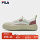 FILA 斐樂(lè )官方楊冪同款女鞋摩登帆布鞋水母鞋休閑鞋子 桃色粉/新薄荷綠-CS 37.5