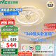 雷士（NVC）LED照明風(fēng)扇燈吸頂?shù)跎葻羧庾V臥室搖頭【國(guó)家補(bǔ)貼】42瓦包安裝