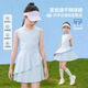 NICKYBABY女童連衣裙2025夏季新款兒童無袖背心涼感冰絲風(fēng)琴百褶速干網(wǎng)球裙 6142藍(lán)色 【連衣裙】 120 cm