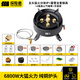 探險(xiǎn)者卡式爐戶外爐具分體式猛火燃?xì)鉅t防風(fēng)防爆卡磁爐全套帶鍋露營(yíng)套裝 五頭猛火爐+2高山氣+鋁制套鍋+包