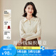 歐莎（OSA）減齡娃娃領(lǐng)套頭針織衫女士初春2025年新款顯瘦外搭上衣 淺杏色 S