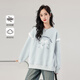 優(yōu)蜜屋女童蝴蝶結衛衣秋裝2025新款女大童秋季圓領(lǐng)衣服初中生青少年上衣