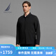 諾帝卡（NAUTICA）【單件直降】男裝春夏款輕薄帶彈防風(fēng)透濕薄外套夾克男JB3308 暗夜黑0TB M