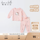 戴維貝拉（DAVE＆BELLA）【Hello·Kitty聯(lián)名】女童內(nèi)衣套裝兒童睡衣兩件套寶寶秋衣秋褲 粉色 120 cm（建議身高110-120cm）