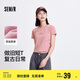森馬短袖T恤女短款復古做舊美式夏季修身字母質感101324100030