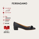 菲拉格慕（Ferragamo）女士黑色Vara蝴蝶結(jié)高跟鞋 0775750_1D _ 65 七夕禮物送女友