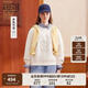 Teenie Weenie小熊女裝衛(wèi)衣2025年春季新款圓領(lǐng)熊頭刺繡少女感上衣 象牙白 M