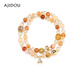 AJIDOU阿吉豆手鏈生日禮物 時(shí)尚潮流十二星座疊戴串珠手串送女友送老婆 天秤座 34.5cm 1個(gè)