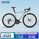 喜德盛25款RC500鋁合金破風車架20速油碟成人進階型單車 銀/鐳射銀510mm
