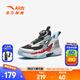 安踏兒童運(yùn)動(dòng)鞋男小童鞋2025夏季新品網(wǎng)面透氣旋鈕扣逆鱗犟彈籃球鞋 黑/銀/熱力紅-1 31 腳長約19.5cm