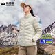 拓路者雪狐鵝絨服男立領(lǐng)排骨羽絨服秋冬季外套保暖沖鋒衣內(nèi)膽女戶外防風 米杏色-女 M