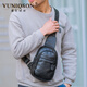 VUNIQSON品牌胸包男士胸前包百搭男包迷你小號單肩包斜跨包 黑色