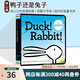 英文原版 鴨子還是兔子 Duck! Rabbit 鴨子兔子 兒童英語入門紙板書 思維拓展 吳敏蘭書單推薦 幼兒認(rèn)知思維啟蒙繪本 綠山墻