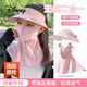 迪士尼（Disney）兒童全臉?lè)罆衩嬲帜樆岱雷贤饩€(xiàn)夏季冰絲無(wú)痕遮陽(yáng)帽口罩護(hù)頸一體 1#粉色庫(kù)洛米[帽子面罩圍脖三合3-12歲均碼