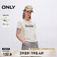 ONLY2025春季新款時(shí)尚百搭字母印花圓領(lǐng)正肩短袖T恤女|125101008 S00 白色 M