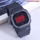 CASIO卡西歐50周年限定 GSHOCK伊涅斯塔聯(lián)名五十嵐小方塊手表DW-5600AI DW-5600BBR-1新款黑紅血屏