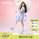 巴拉巴拉女童裙子兒童連衣裙2025夏裝中大童洋氣撞色Polo裙208225111011