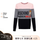 莫斯奇諾（moschino）女士拼色小熊系列棉質(zhì)套頭衛(wèi)衣 Z A1730 9001 粉灰黑拼色 M