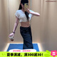 ALO YOGA【金智秀同款】2025春夏傘兵褲多口袋運動休閑褲百搭長褲 黑色 S
