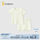 童泰（TONGTAI）嬰兒內(nèi)衣套裝夏季純棉寶寶衣服兒童薄款家居服內(nèi)衣短袖短褲 綠色 90 cm