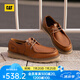 CAT卡特休閑皮鞋男鞋經(jīng)典荔枝紋皮復(fù)古單鞋25春新品P725917O1EMC36 棕色 41