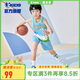 喬丹（QIAODAN）男童籃球套裝大童運動兩件套兒童夏季訓練套件 海鹽藍/海鹽藍 140