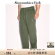 ABERCROMBIE & FITCH男裝24春秋經(jīng)典小麋鹿抓絨美式baggy風(fēng)運(yùn)動(dòng)衛(wèi)褲長褲KI134-4099 綠色 M (180/80A)