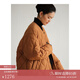 旅途原品ltyp 鵝絨羽絨服女品牌前十名新國(guó)標(biāo)羽絨高端95時(shí)髦廓形菱形外套 秋葉橘 - 嵿級(jí)95白鵝絨 L-XL/170cm