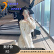 COZOK高端品牌運(yùn)動(dòng)休閑衛(wèi)衣套裝女ins潮流新款時(shí)尚連帽韓版寬松顯瘦 米白套裝 L 106-120斤