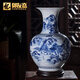 禮御友嘉景德鎮(zhèn)陶瓷擺件青花瓷花瓶客廳插花中式高檔仿古工藝品瓷器賞瓶 大號 50cm